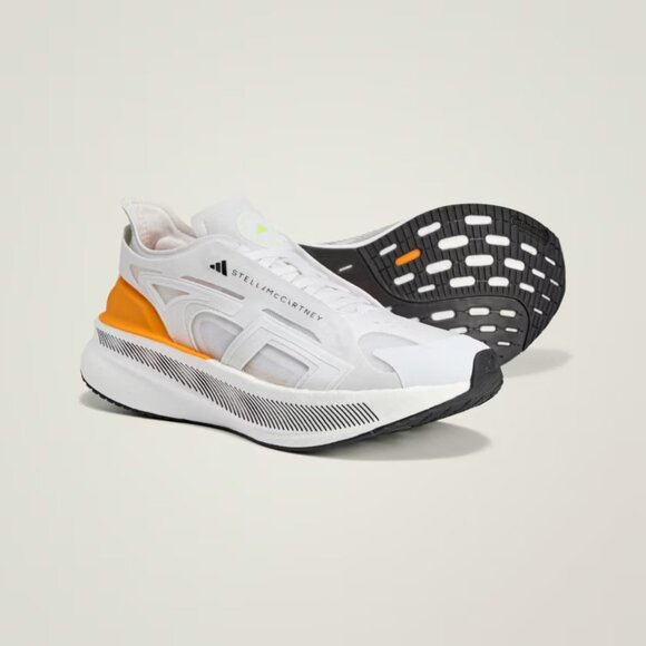 NWT Adidas by Stella McCartney Ultraboost 5 Shoes - White/Orange - IE8770 - Picture 1 of 17